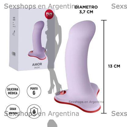 Amor dildo con sopapa ideal para arnes